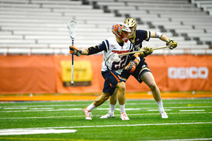 Jordan Evans will have to take on a larger role with Syracuse's other two attacks, Dylan Donahue and Tim Barber, gone. 
