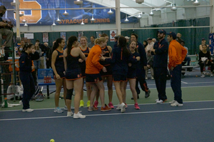 Syracuse rolled over New York state foe Buffalo on Saturday afternoon in Drumlins Country Club. 