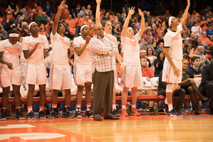 Syracuse cheered a lot Thursday night for Briana Day, who notched another double-double in her senior season. 